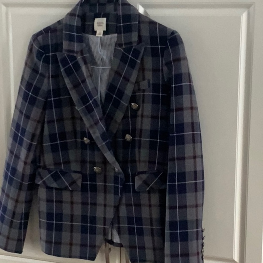 Autres filles Plaid Double-Breasted Blazer, NWOT